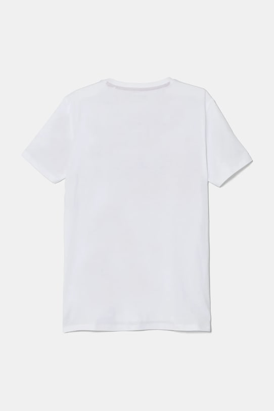 Detské bavlnené tričko Guess L5RI02.K8HM4.PPYA biela SS25