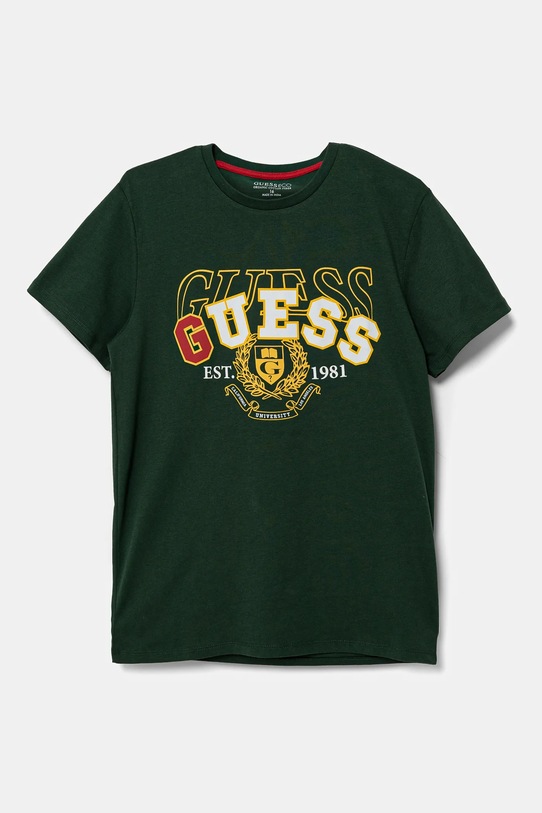 Guess gyerek pamut póló pamut zöld L5RI02.K8HM4.PPYA