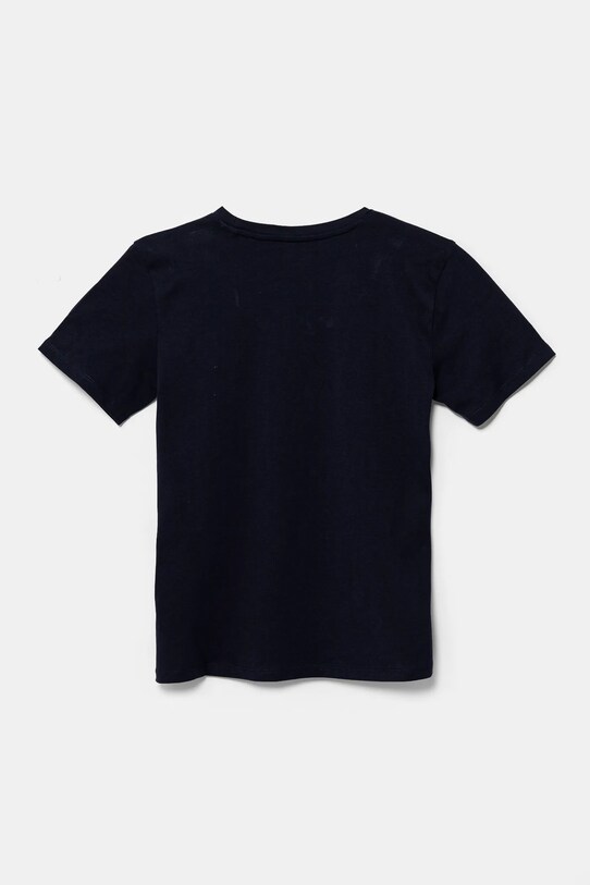 Παιδικό βαμβακερό μπλουζάκι Guess L5RI17.K8HM4.PPYA σκούρο μπλε SS25