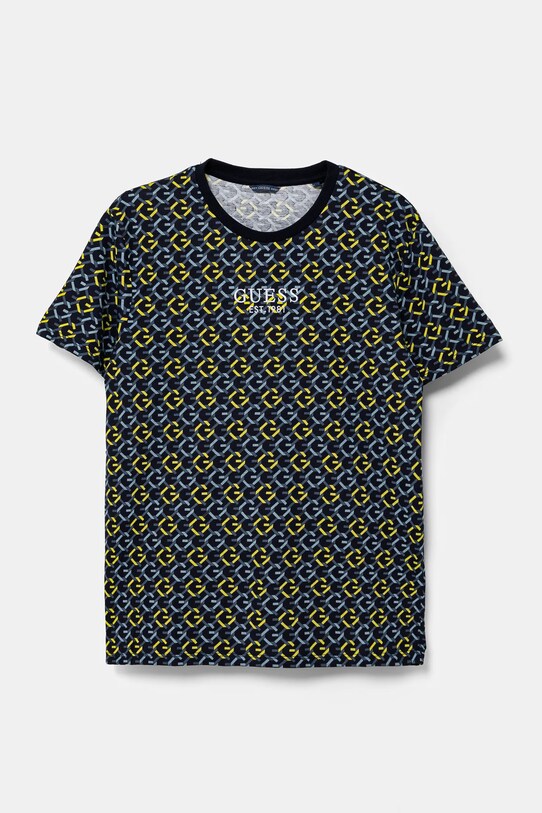 Дитяча бавовняна футболка Guess бавовна темно-синій L5RI18.K8HM4.PPYA