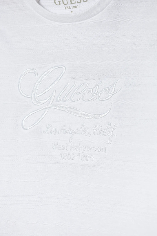 Хлопчик Дитяча бавовняна футболка Guess L5RI19.KCM20.PPYA білий