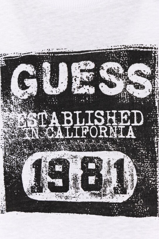 Мальчик Детская хлопковая футболка Guess L5RI22.K8HM4.PPYA белый