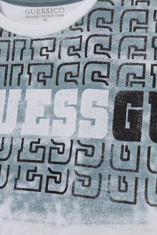 Хлопчик Дитяча бавовняна футболка Guess L5RI23.K8HM4.PPYA білий