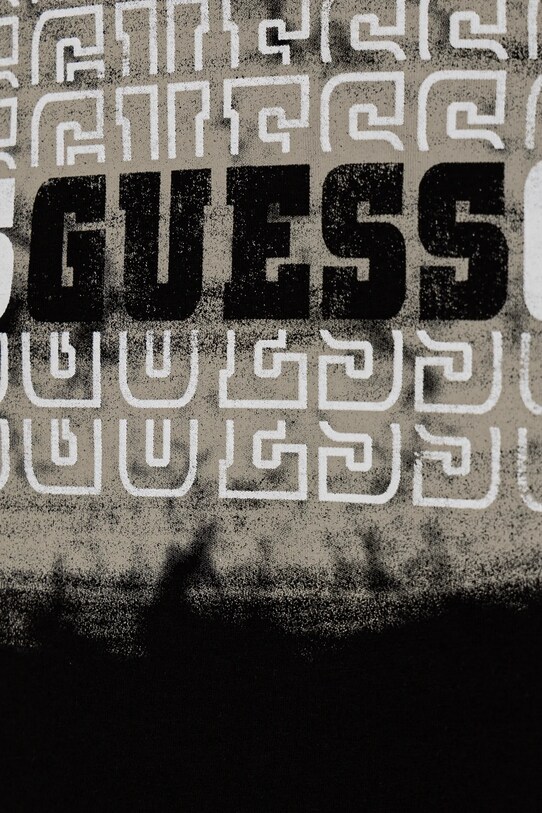 Мальчик Детская хлопковая футболка Guess L5RI23.K8HM4.PPYA чёрный