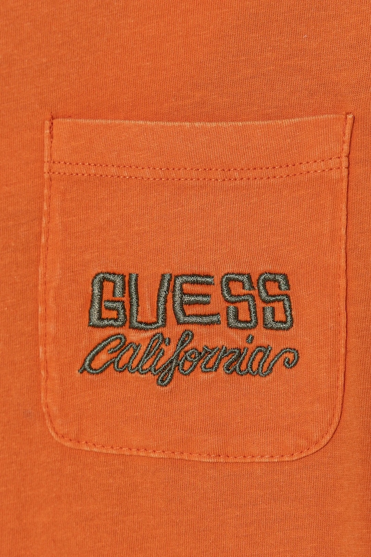 Детская хлопковая футболка Guess оранжевый L5RI30.K8HM4.PPYA