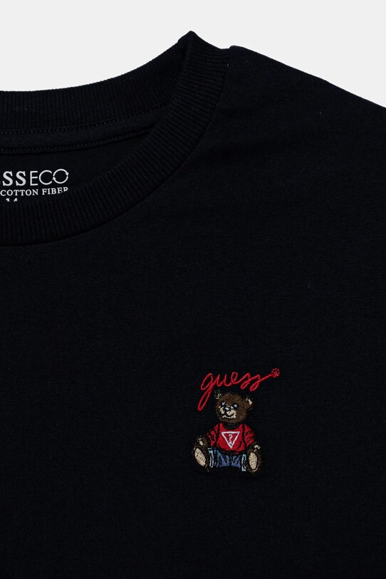 Băieți Guess tricou de bumbac pentru copii L5RI33.I3Z14.PPYA bleumarin