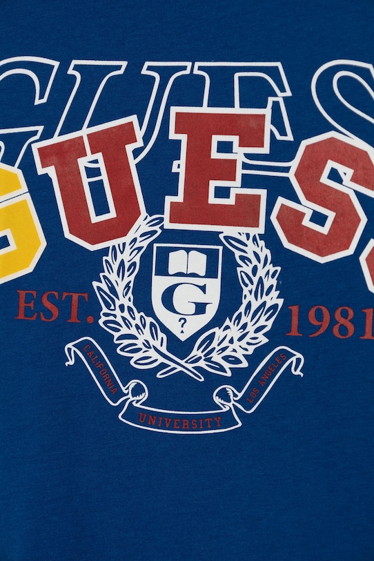 Băieți Guess tricou de bumbac pentru copii N5RI00.K8HM4.PPYA albastru