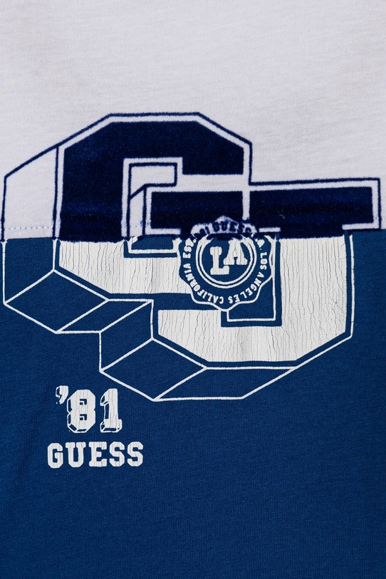 Мальчик Детская хлопковая футболка Guess N5RI10.K8HM4.PPYA голубой