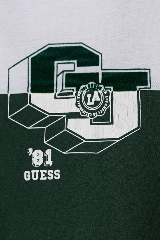 Αγορίστικα Παιδικό βαμβακερό μπλουζάκι Guess N5RI10.K8HM4.PPYA πράσινο