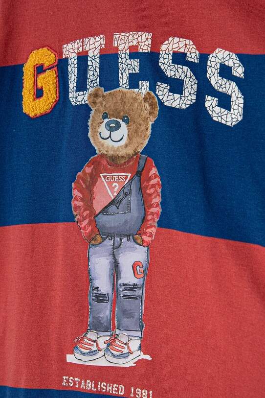 Хлопчик Дитяча бавовняна футболка Guess N5RI13.K9N34.PPYA червоний