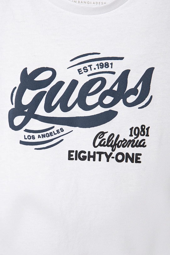 Băieți Guess tricou de bumbac pentru copii N5RI16.K8HM4.PPYA alb