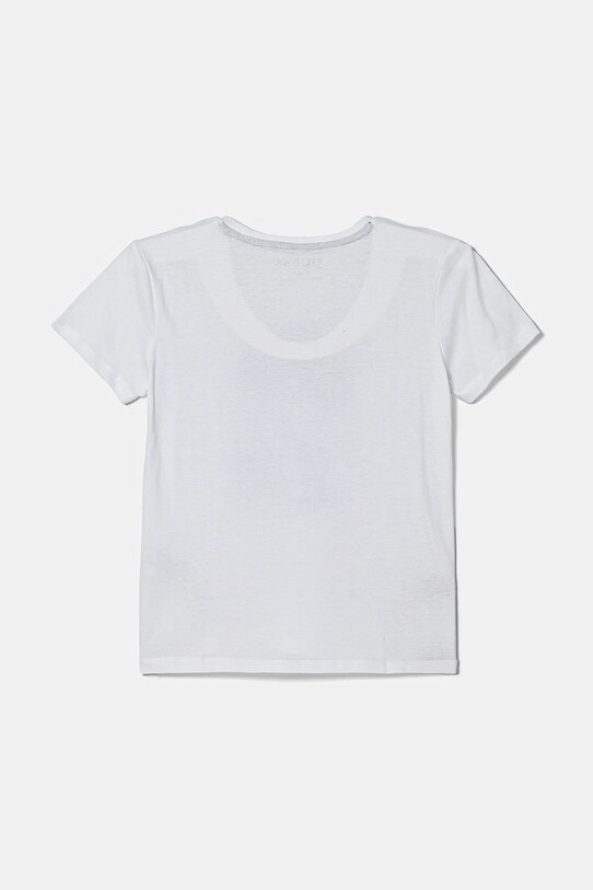 Детская хлопковая футболка Guess N5RI19.K8HM4.PPYA белый SS25