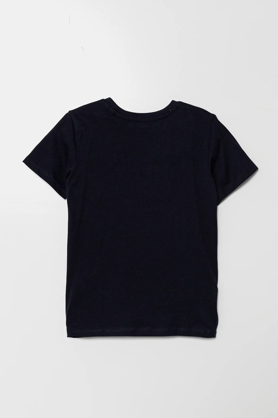 Dječja pamučna majica kratkih rukava Guess N5RI20.K8HM4.PPYA mornarsko plava SS25