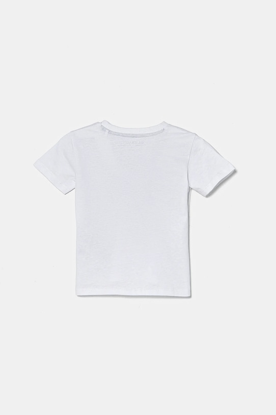 Detské bavlnené tričko Guess N5RI25.K8HM4.PPYA biela SS25