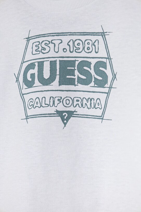 Chlapec Detské bavlnené tričko Guess N5RI25.K8HM4.PPYA biela