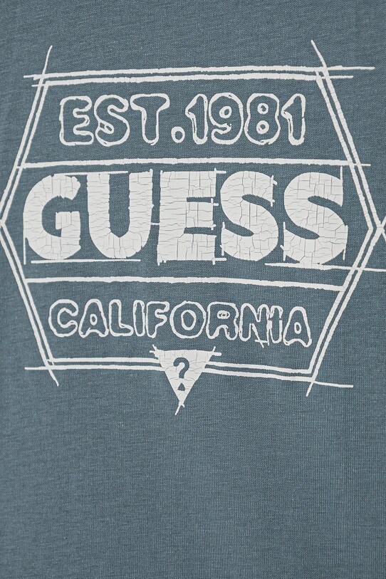 Chłopiec Guess t-shirt bawełniany dziecięcy N5RI25.K8HM4.PPYA niebieski