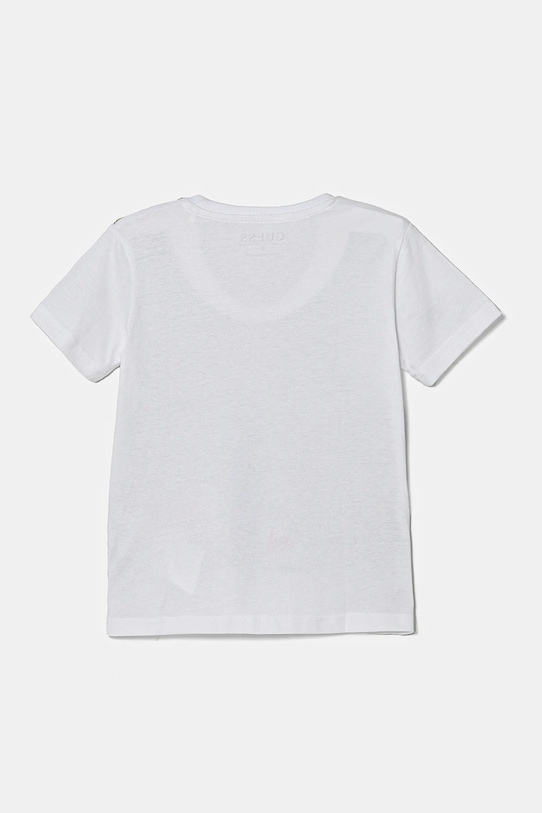 Дитяча бавовняна футболка Guess N5RI28.K8HM4.PPYA білий SS25