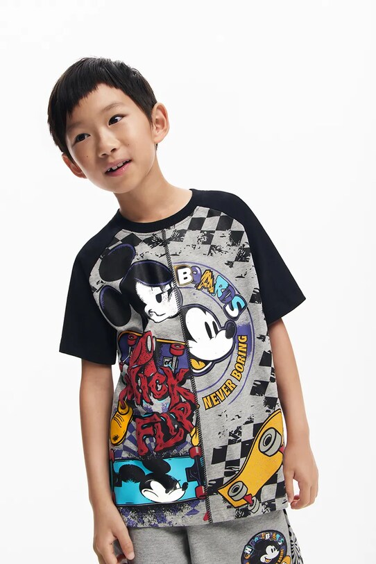 Desigual tricou copii 25SBTK04 gri