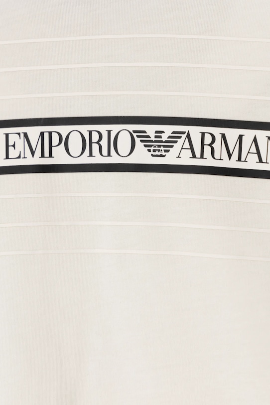 Chłopiec EA7 Emporio Armani t-shirt bawełniany dziecięcy 7B000069.AF10378 beżowy