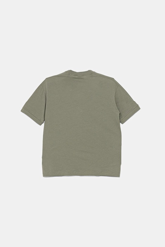 Dětské bavlněné tričko EA7 Emporio Armani 7B000054.AF10378 zelená SS25