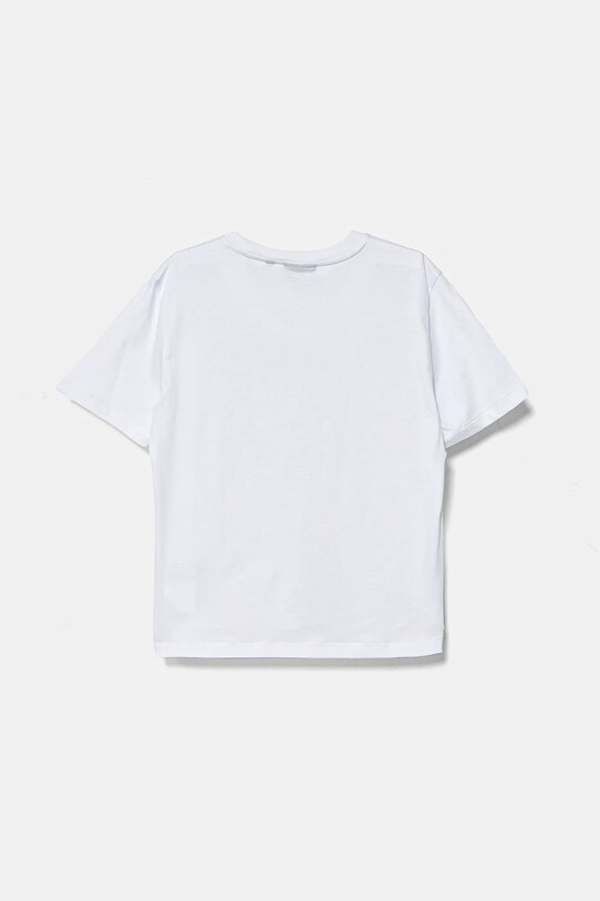 Дитяча бавовняна футболка EA7 Emporio Armani 7B000020.AF10378 білий SS25