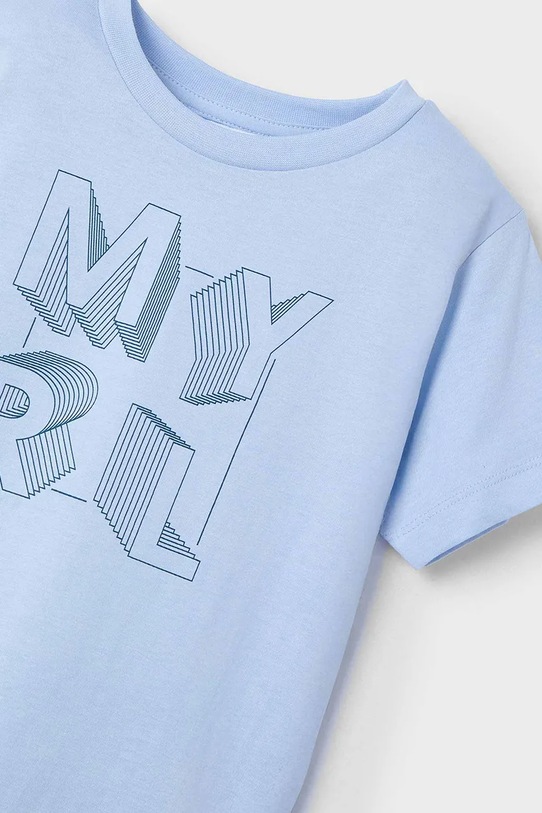 Chłopiec Mayoral t-shirt bawełniany dziecięcy 170.5F.Mini.PPYA niebieski