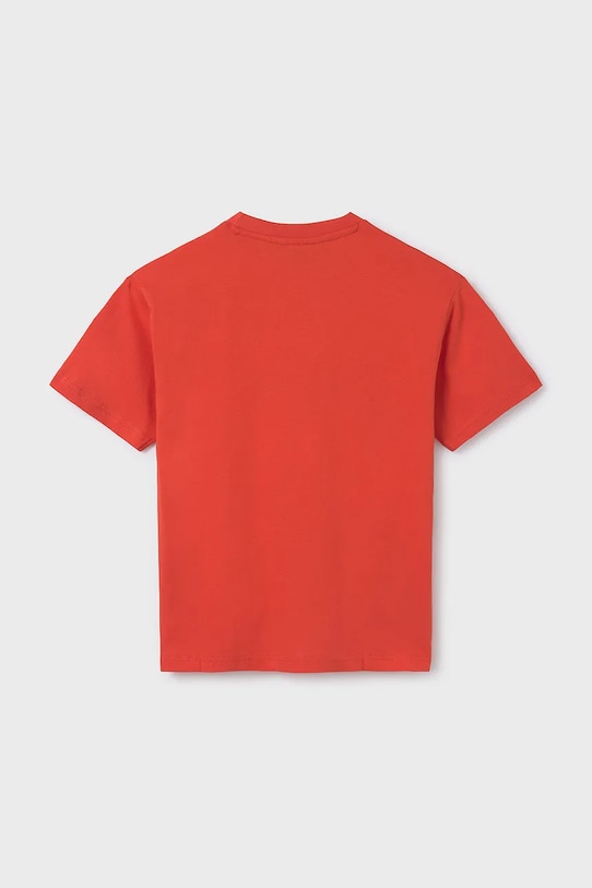 Detské bavlnené tričko Mayoral 840.7C.Junior.PPYA oranžová SS25