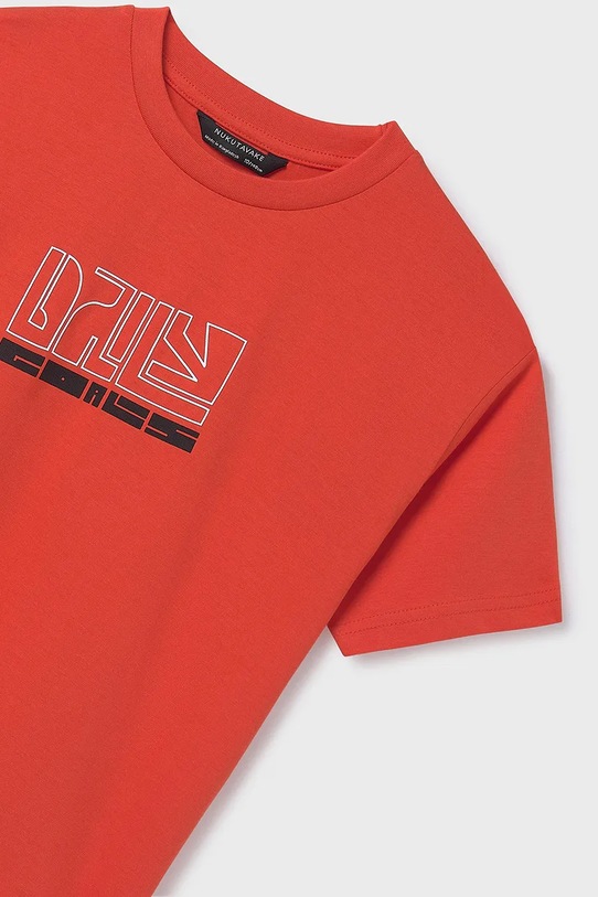 Chlapec Detské bavlnené tričko Mayoral 840.7C.Junior.PPYA oranžová