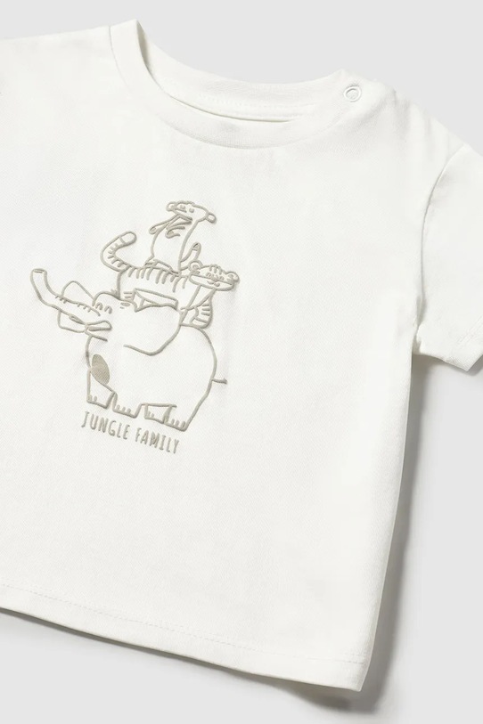 Мальчик Детская хлопковая футболка Mayoral 1054.3C.Baby.PPYA бежевый