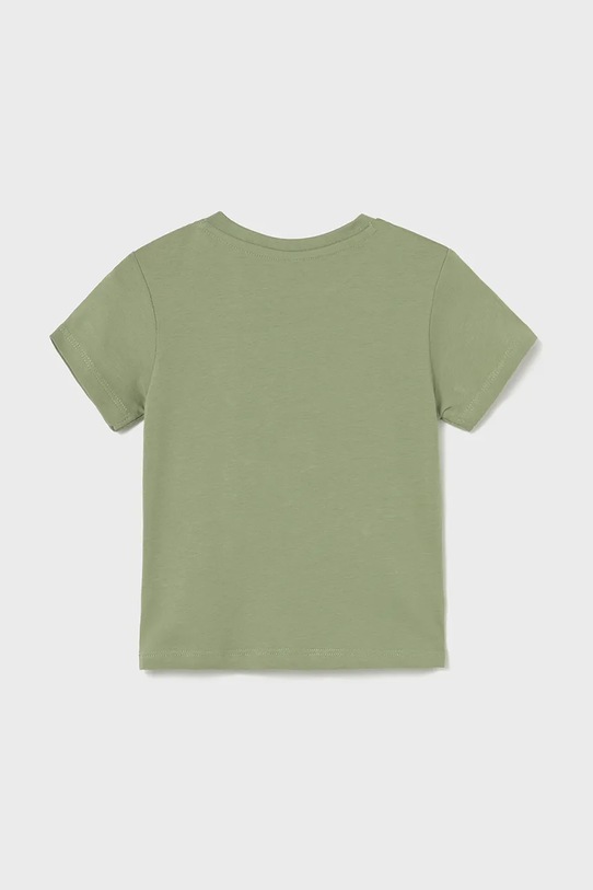 Mayoral t-shirt bawełniany dziecięcy 1055.3C.Baby.PPYA zielony SS25