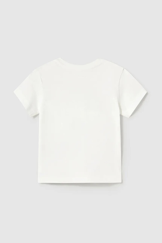 Detské bavlnené tričko Mayoral 1057.3D.Baby.PPYA biela SS25