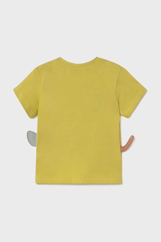 Detské bavlnené tričko Mayoral 1061.3F.Baby.PPYA zelená SS25