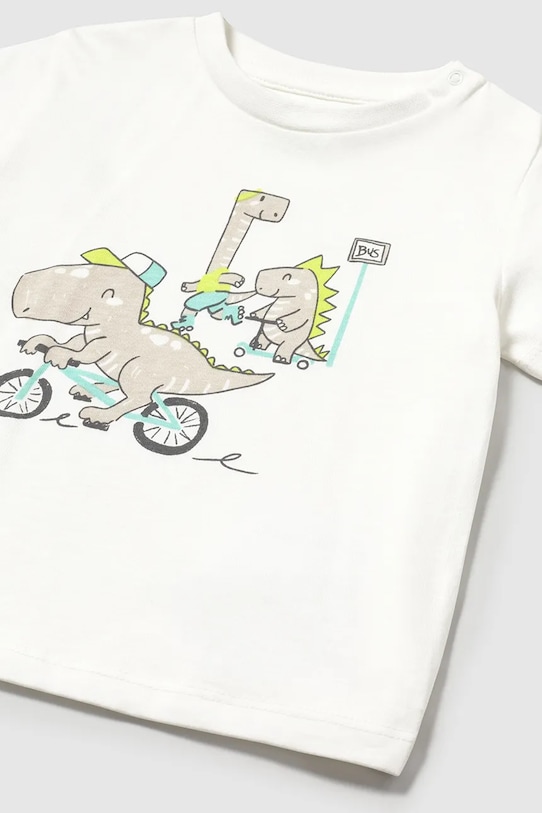 Детская хлопковая футболка Mayoral бежевый 1062.3G.Baby.PPYA