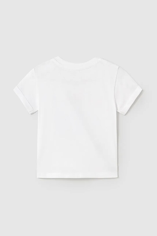 Mayoral tricou de bumbac pentru copii 1066.3H.Baby.PPYA alb SS25