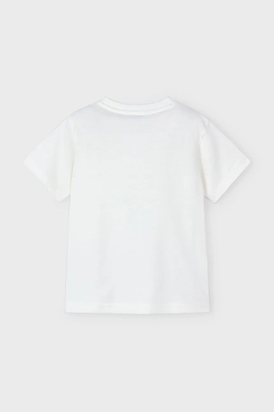 CHLAPEC Dětské bavlněné tričko Mayoral 3025.5B.Mini.PPYA bílá
