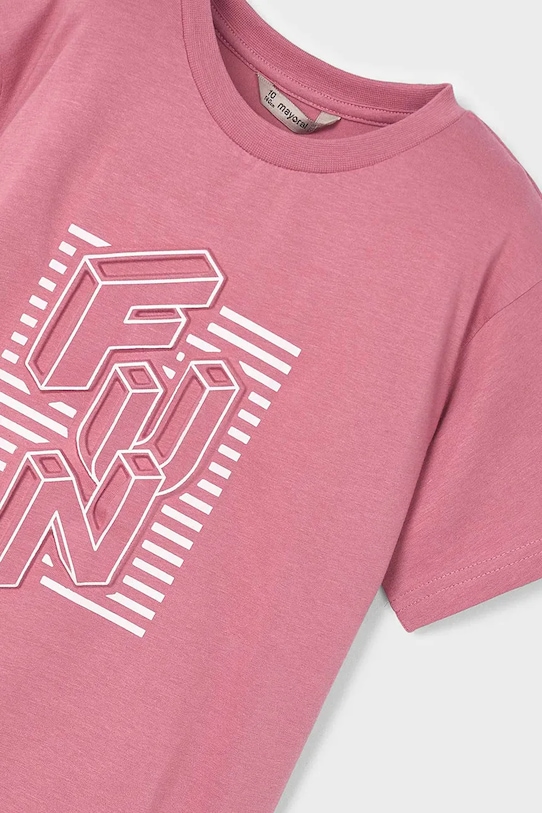 Băieți Mayoral tricou de bumbac pentru copii 3027.5C.Mini.PPYA roz