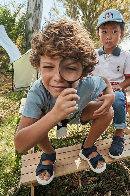 Dětské bavlněné tričko Mayoral modrá 3030.5D.Mini.PPYA