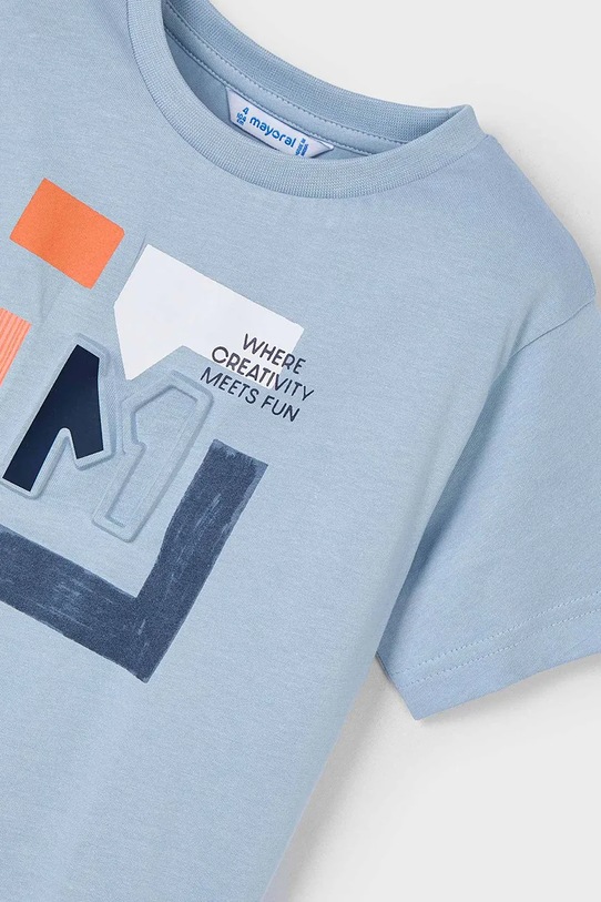 BIMBO Mayoral t-shirt in cotone per bambini 3030.5D.Mini.PPYA blu