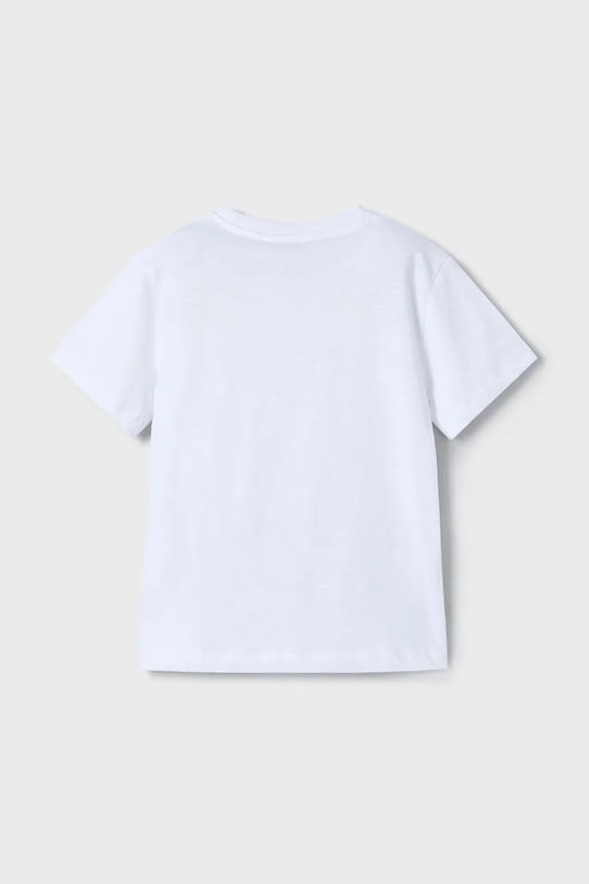 Mayoral tricou de bumbac pentru copii 3031.5E.Mini.PPYA alb SS25