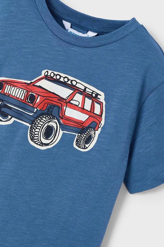 Chlapec Detské bavlnené tričko Mayoral 3031.5E.Mini.PPYA modrá