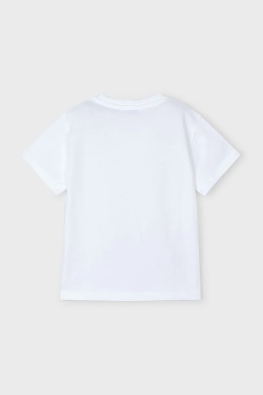Chłopiec Mayoral t-shirt bawełniany dziecięcy 3032.5E.Mini.PPYA niebieski