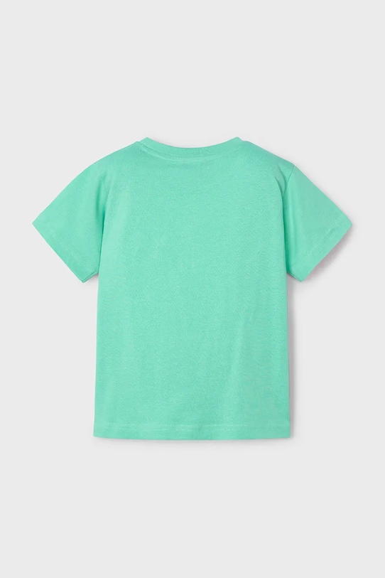 Mayoral t-shirt bawełniany dziecięcy 3036.5F.Mini.PPYA zielony SS25