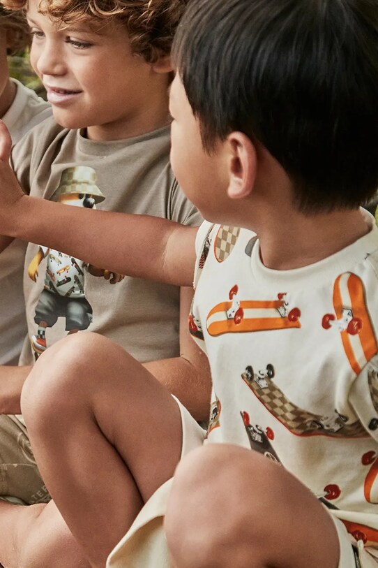 Mayoral t-shirt in cotone per bambini prodotto per bambini arancione 3038.5G.Mini.PPYA