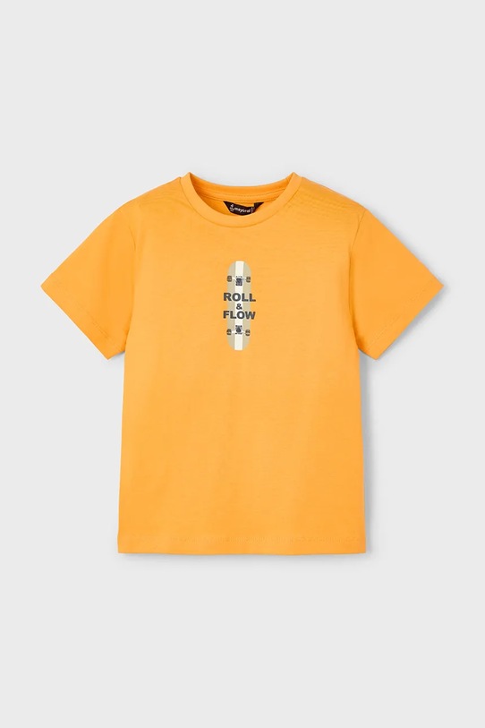 Дитяча бавовняна футболка Mayoral бавовна помаранчевий 3039.5G.Mini.PPYA