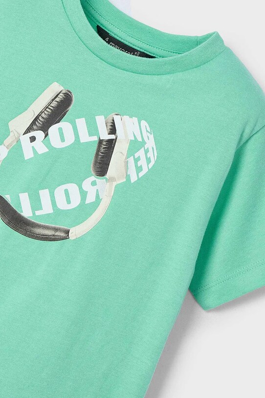 Дитяча бавовняна футболка Mayoral 2-pack зелений 3040.5G.Mini.PPYA