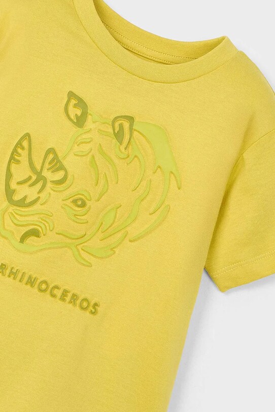 Băieți Mayoral tricou de bumbac pentru copii 3042.5H.Mini.PPYA galben
