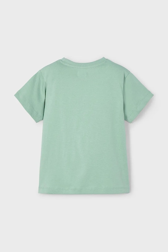 Mayoral tricou de bumbac pentru copii 3043.5H.Mini.PPYA verde SS25