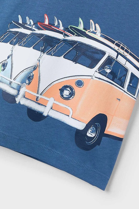 Chłopiec Mayoral t-shirt bawełniany dziecięcy 3047.5J.Mini.PPYA niebieski