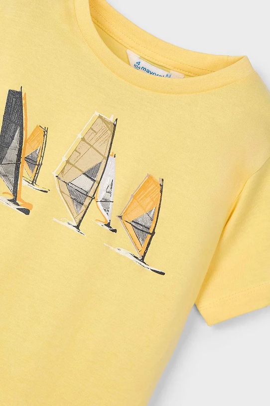 Дитяча бавовняна футболка Mayoral 2-pack жовтий 3049.5J.Mini.PPYA