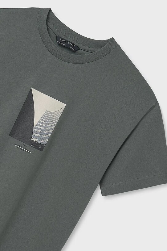 Dječaci Dječja pamučna majica kratkih rukava Mayoral 6001.7A.Junior.PPYA zelena